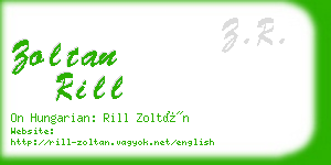 zoltan rill business card